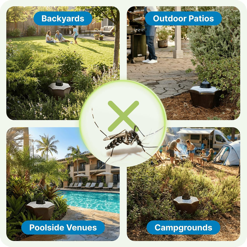 Biogents Mosquitaire Outdoor Mosquito Trap with Sweetscent Lure | Eco-Friendly, Pesticide-Free, Pet-Safe Repellent Alternative | Electric Catcher for Comprehensive Mosquito Control