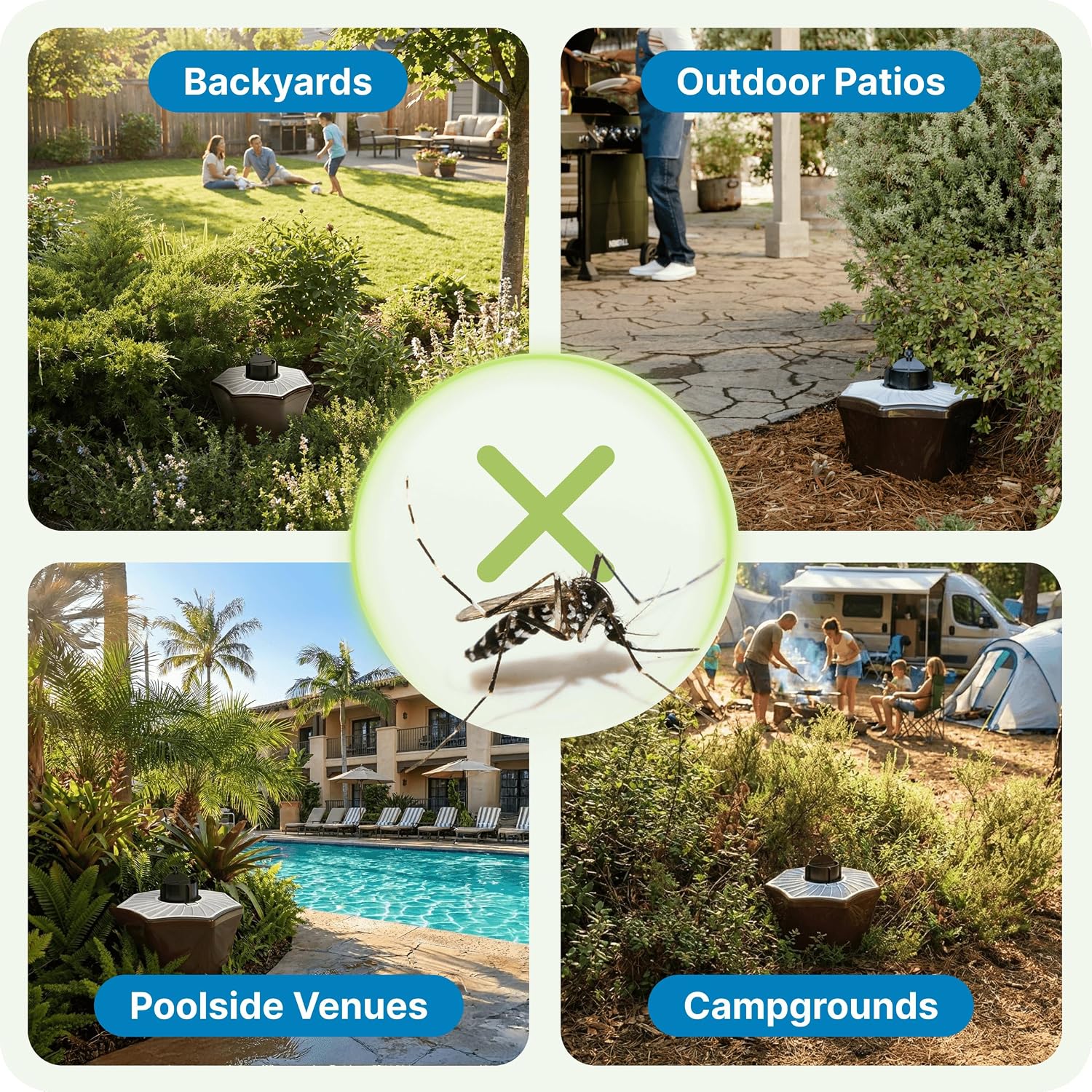 Biogents Mosquitaire Outdoor Mosquito Trap with Sweetscent Lure | Eco-Friendly, Pesticide-Free, Pet-Safe Repellent Alternative | Electric Catcher for Comprehensive Mosquito Control