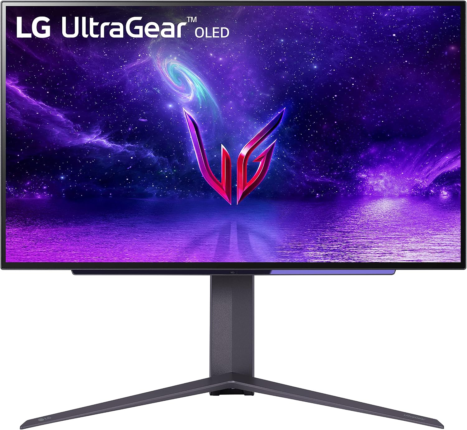 LG 27' Ultragear™ OLED QHD Gaming Monitor with 240Hz .03ms GtG & nVIDIA® G-SYNC® Compatible (Renewed), Black
