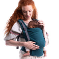 Boba X Baby Carrier - Newborn to Toddler Adjustable, 2-in-1 Convertible Front and Backpack Carrier 7 to 45 lbs, Ergonomic Baby Carrier with Crossable Straps (Organic Atlantic)