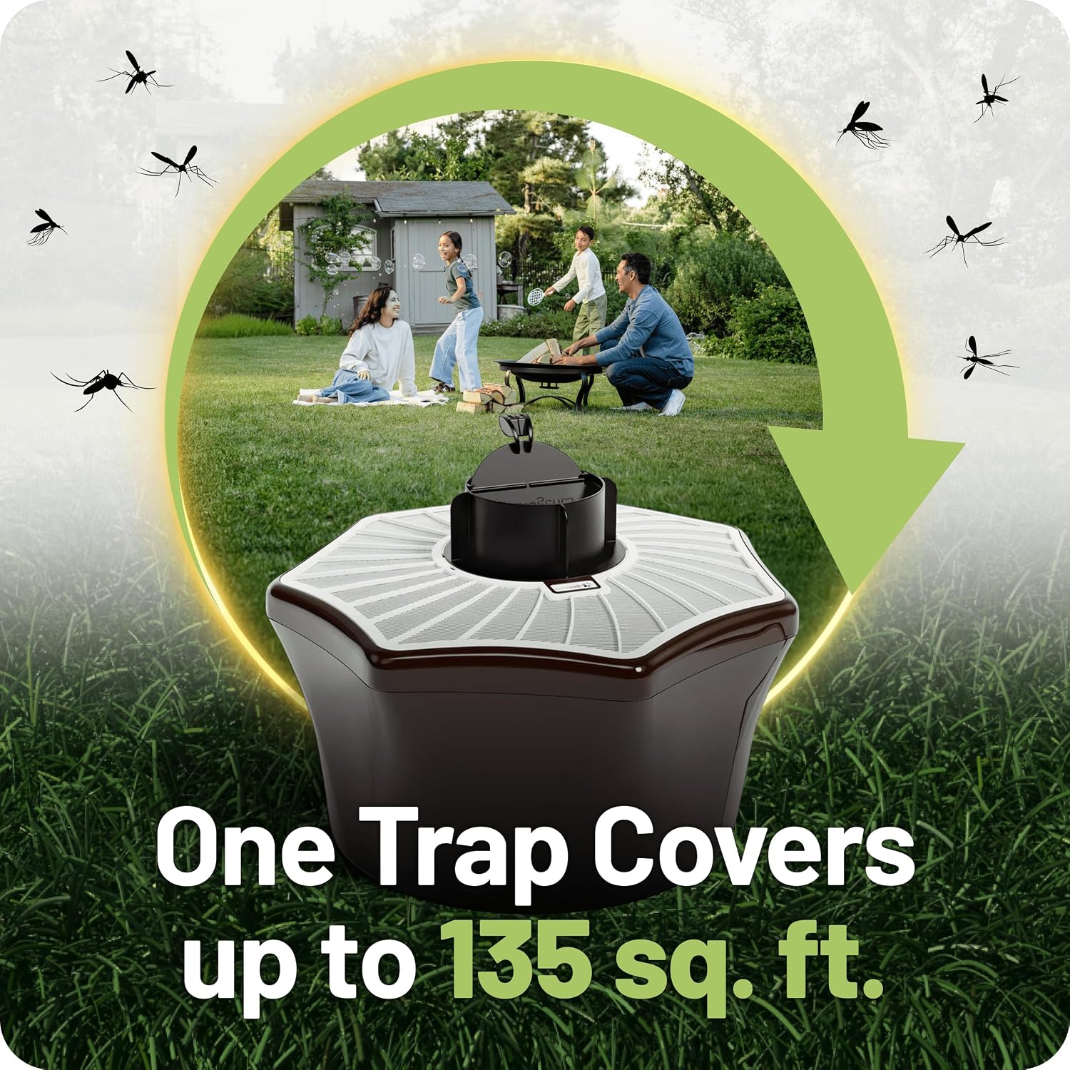 Biogents Mosquitaire Outdoor Mosquito Trap with Sweetscent Lure | Eco-Friendly, Pesticide-Free, Pet-Safe Repellent Alternative | Electric Catcher for Comprehensive Mosquito Control