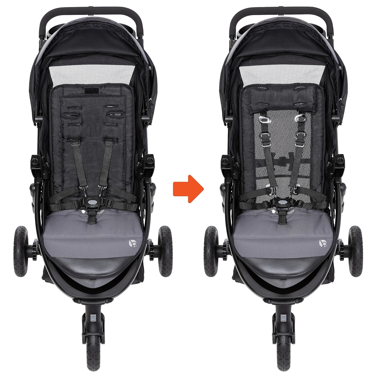 Baby Trend Passport® Seasons All-Terrain Stroller Travel System with EZ-Lift™ Plus Infant Car Seat, Dash Black