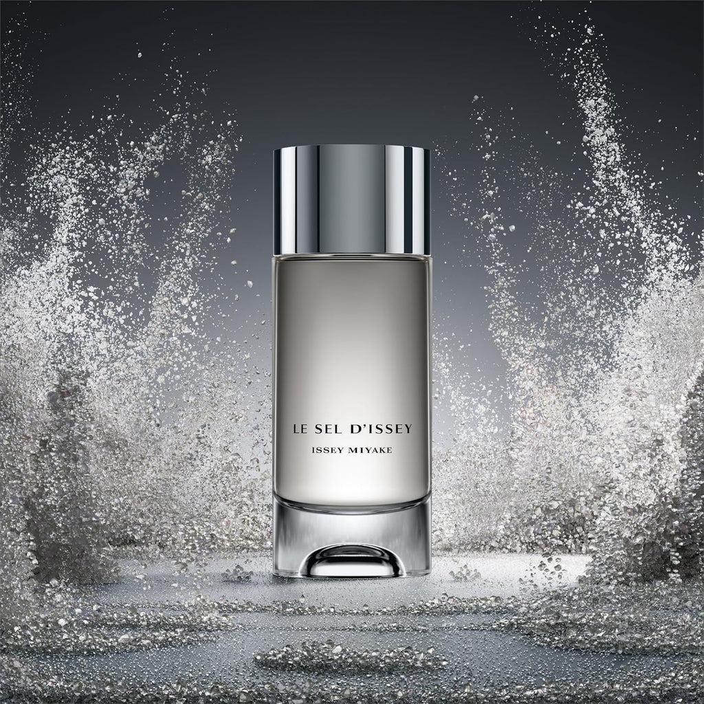 Issey Miyake Le Sel d'Issey Eau de Parfum - Warm Woody Marine Dry Amber Fragrance for Men - Salt Accord, Cedarwood, Marine Seaweed, Incense