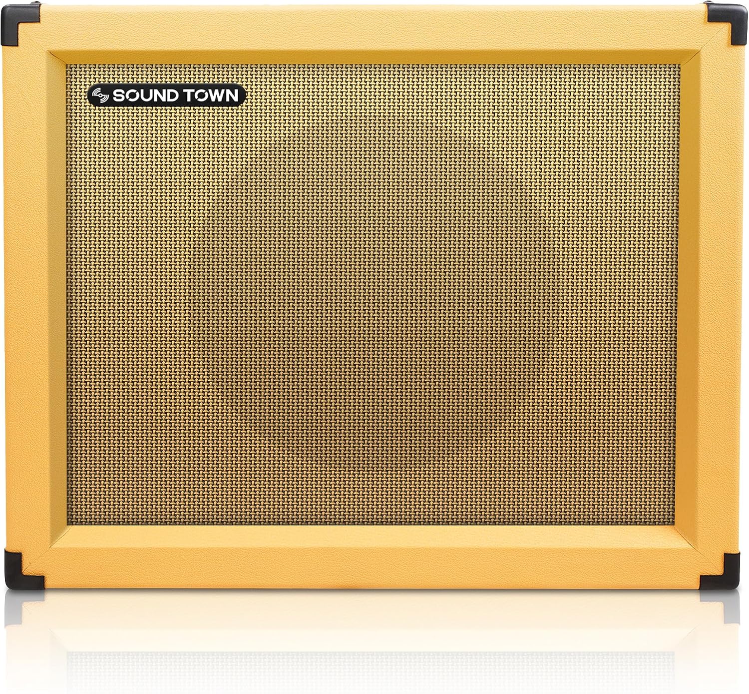 Sound Town 1 x 12' Empty Guitar Speaker Cabinet, with Birch Plywood Construction, Orange Tolex, Wheat Cloth Grill, Compatible with Celestion/Eminence Speakers (GUC112OR-EC)