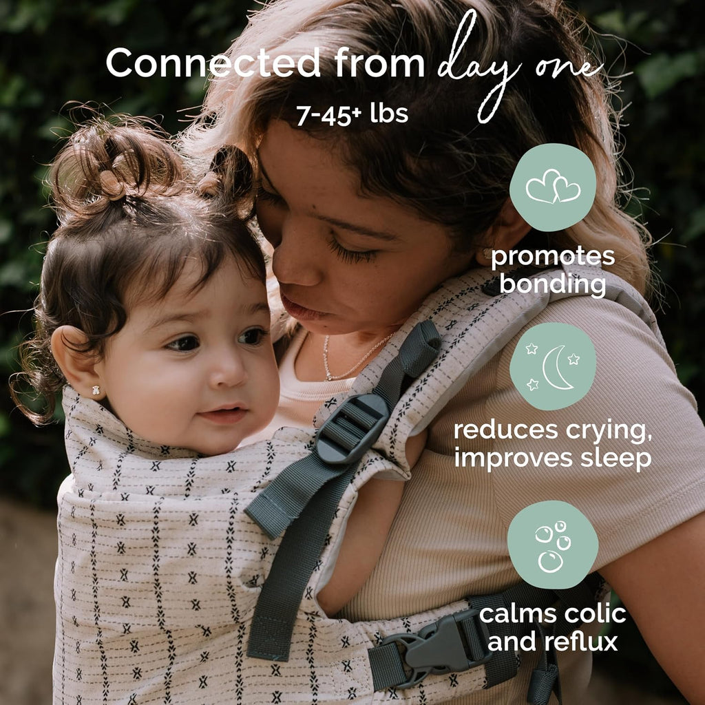 Boba X Baby Carrier - Newborn to Toddler Adjustable, 2-in-1 Convertible Front and Backpack Carrier 7 to 45 lbs, Ergonomic Baby Carrier with Crossable Straps (Yucca)