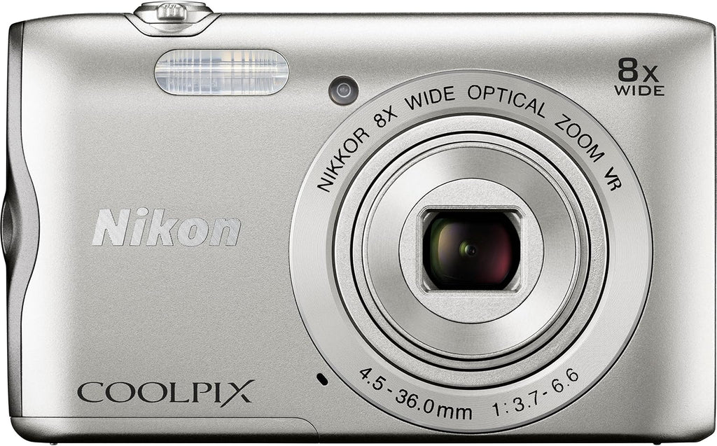 Nikon Coolpix A300 20 MP Point & Shoot Digital Camera, Silver