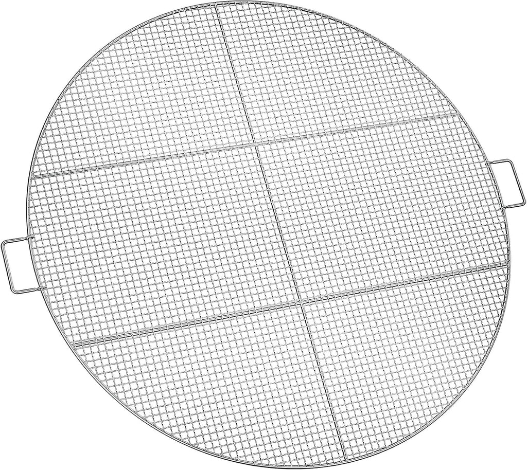 Stanbroil Fire Pit Cooking Grill Grate with 3 Support Bars - Outdoor Round BBQ Campfire Grill Grid - Camping Cookware - Stainless Steel, 36 Inch