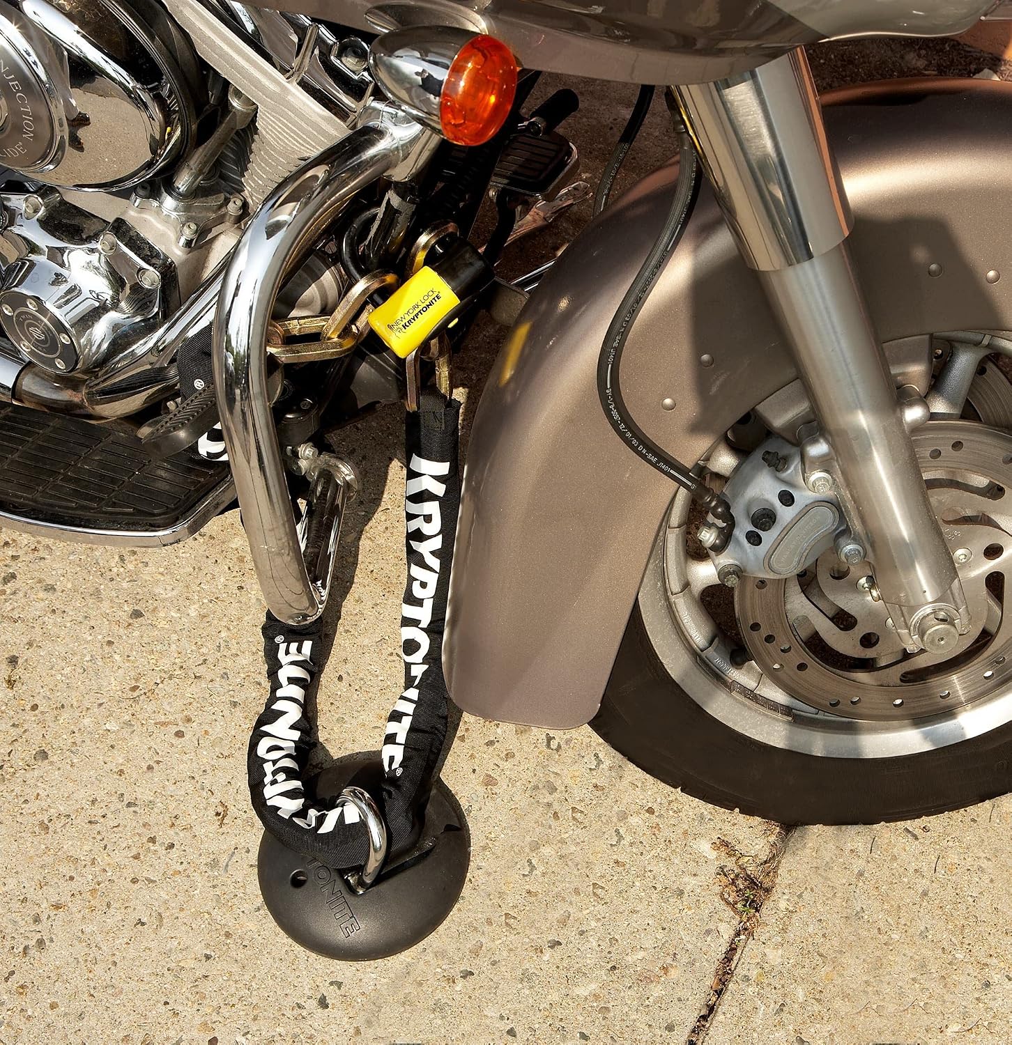 Kryptonite New York Fahgettaboudit Chain 1415 & New York Disc Lock