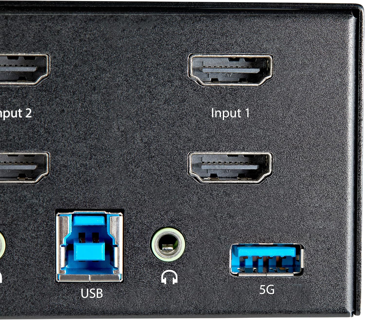 StarTech.com 2 Port Dual Monitor HDMI KVM Switch - 4K 60Hz Ultra HD HDR - Desktop 4K HDMI 2.0 KVM Switch with 2 Port USB 3.0 Hub (5Gbps) & 4X USB 2.0 HID, Audio - Hotkey Switching - TAA