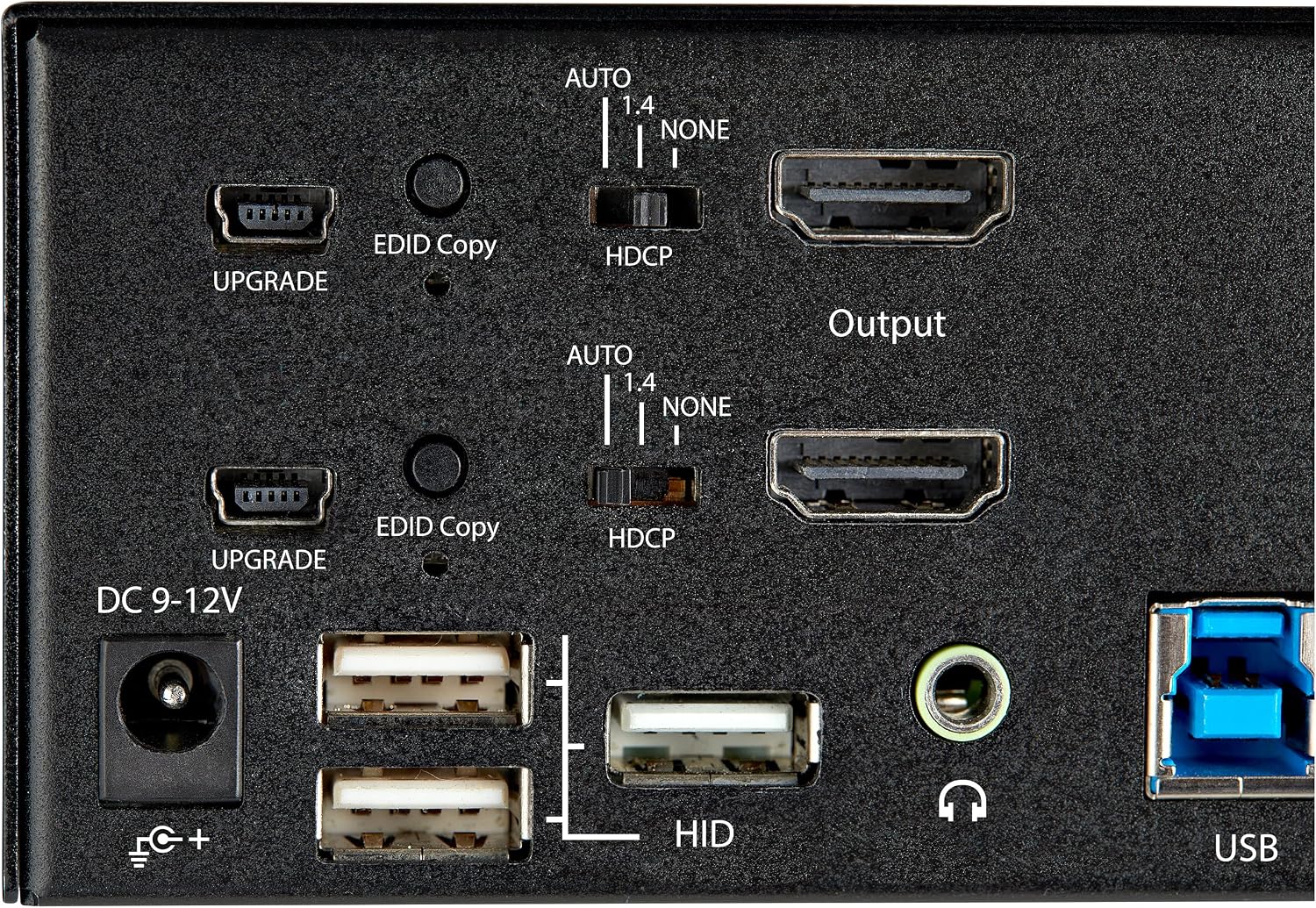 StarTech.com 2 Port Dual Monitor HDMI KVM Switch - 4K 60Hz Ultra HD HDR - Desktop 4K HDMI 2.0 KVM Switch with 2 Port USB 3.0 Hub (5Gbps) & 4X USB 2.0 HID, Audio - Hotkey Switching - TAA